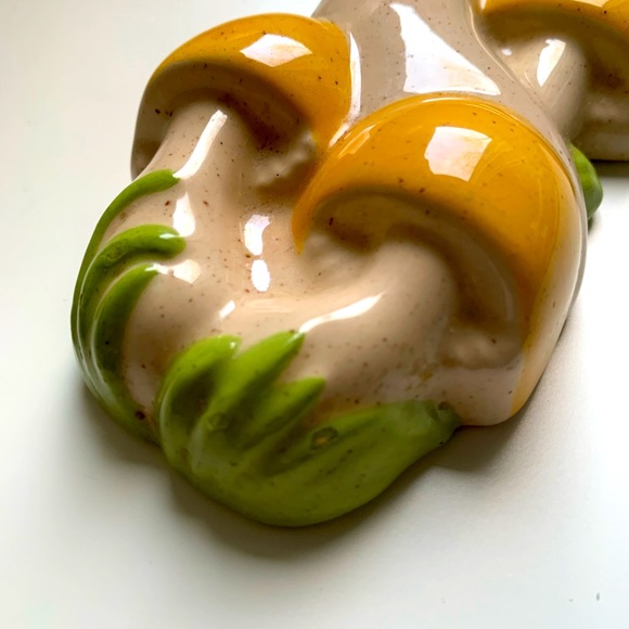 Vintage Arnel’s Ceramic Mushroom Spoon Rest / 1980s / Retro kitchen / Wall art - Picture 4 of 14